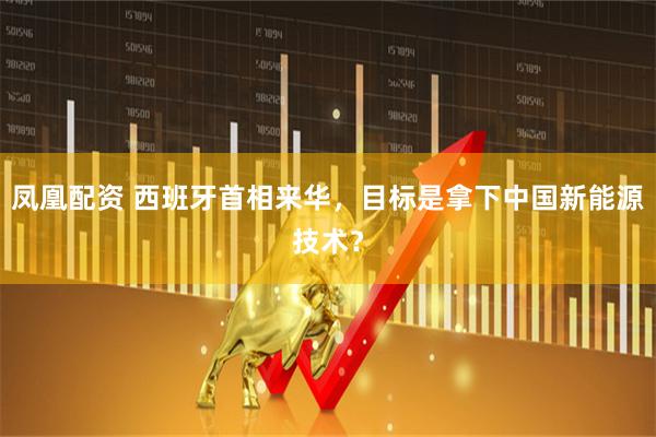 凤凰配资 西班牙首相来华，目标是拿下中国新能源技术？
