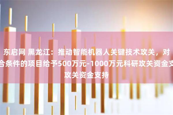 东启网 黑龙江:推动智能机器人关键技术攻关,对符合条件的项目给予500万元-1000万元科研攻关资金支持