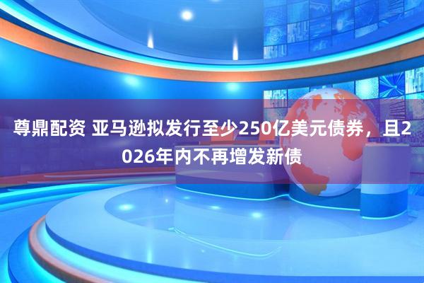 尊鼎配资 亚马逊拟发行至少250亿美元债券，且2026年内不再增发新债